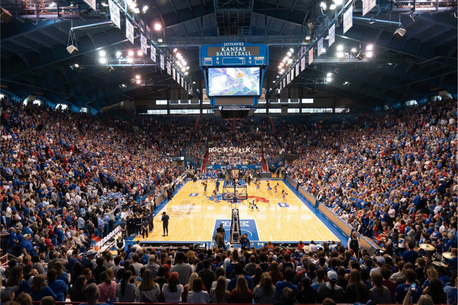 Basketball arena at Kansas University